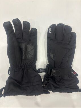 Head Black Insulated Ski Gloves with Adjustable Strap